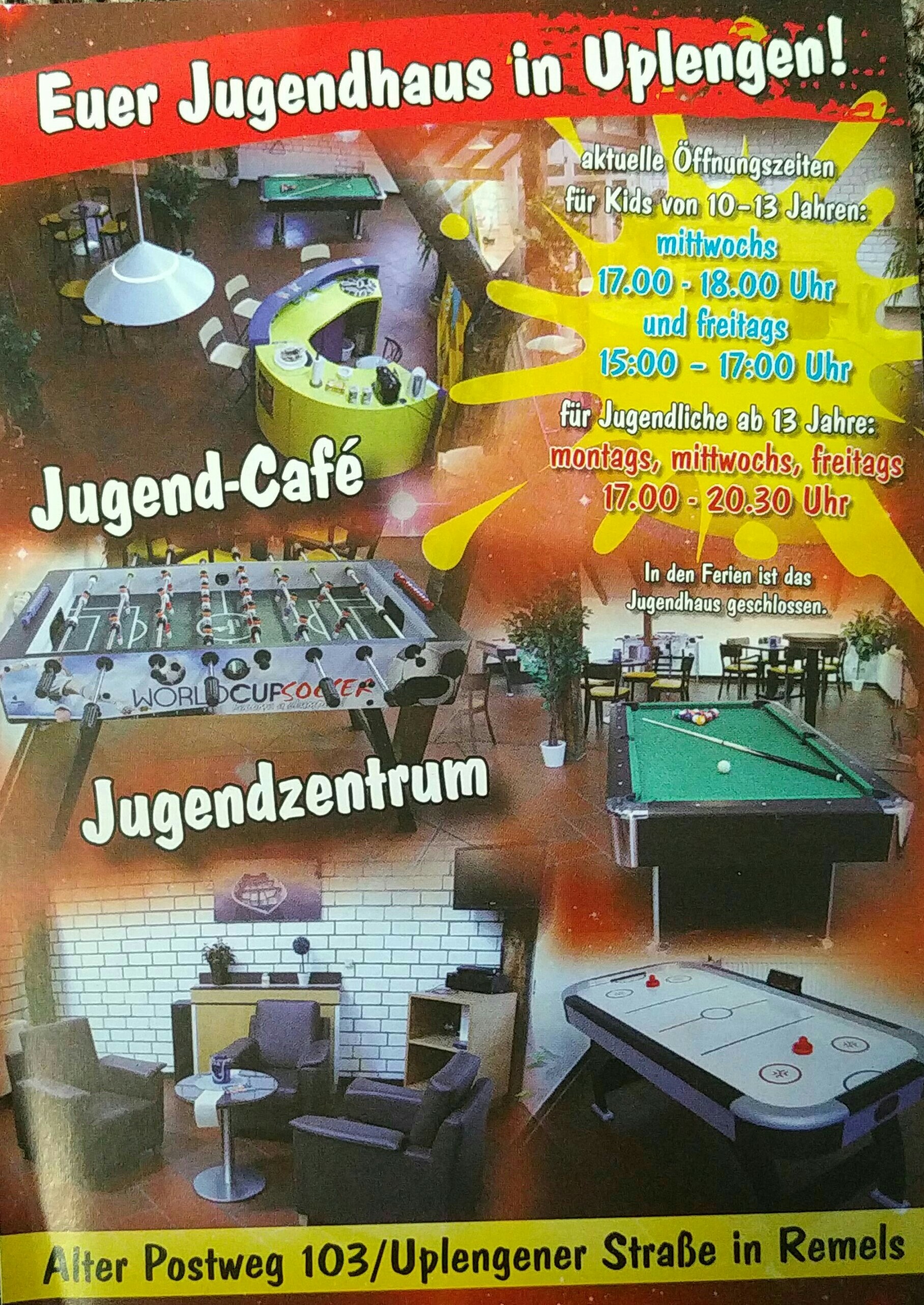 Öffnungszeiten vom Jugendhaus